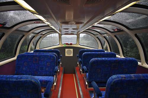 passenger car empty vehicle with glass windows vehicle